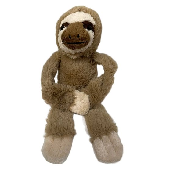 Dan Dee Sloth Animal Plush Fluffy Stuffed Toy Brown Size 11 - Picture 5 of 5